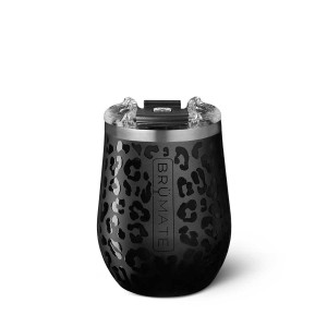 Lahve na vodu Brumate Uncork'd XL Černé Leopard | 162940VBQ
